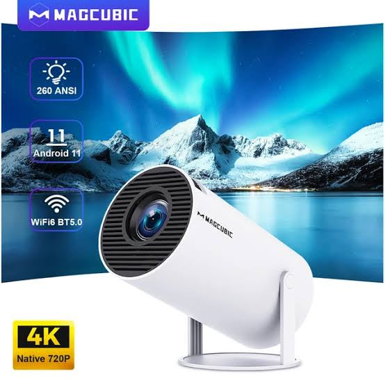 Magcubic Projector HY300 Pro 4K Android 11 Dual Wifi Home Cinema Outdoor Projetor